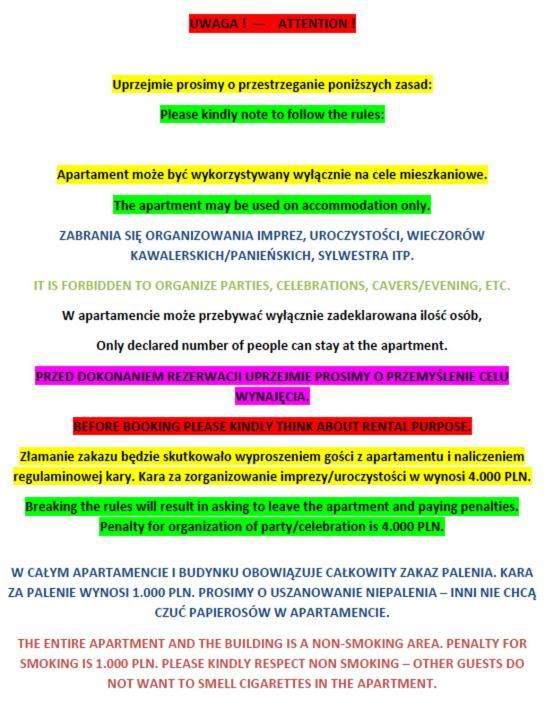 Apartament Sobieskiego 2a *